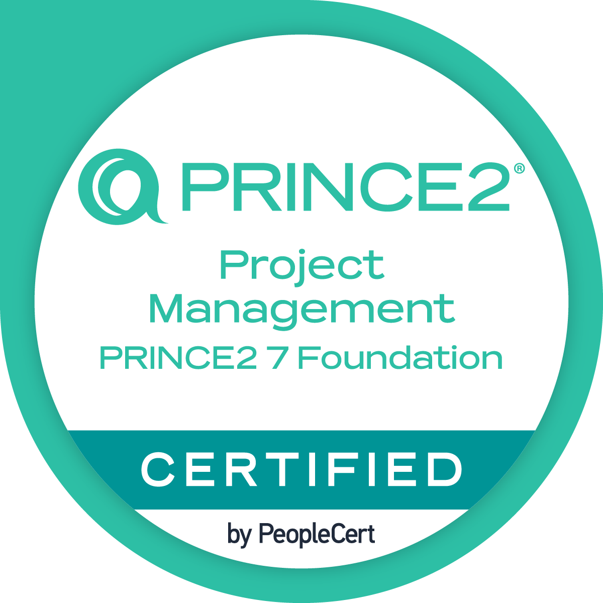 PRINCE2 Project Management Foundation Abzeichen