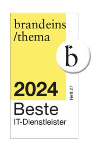 Auszeichnung durch brandeins: Beste IT-Dienstleister 2024