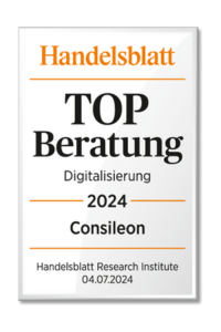 Auszeichnung durch Handelsblatt: Top Beratung Digitalisierung 2024