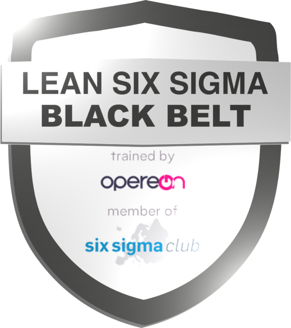 Lean Six Sigma Black Belt Abzeichen