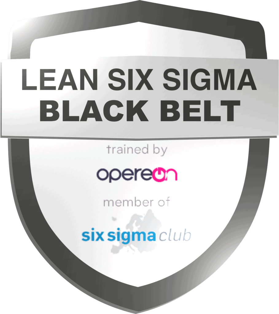 Lean Six Sigma Black Belt Abzeichen