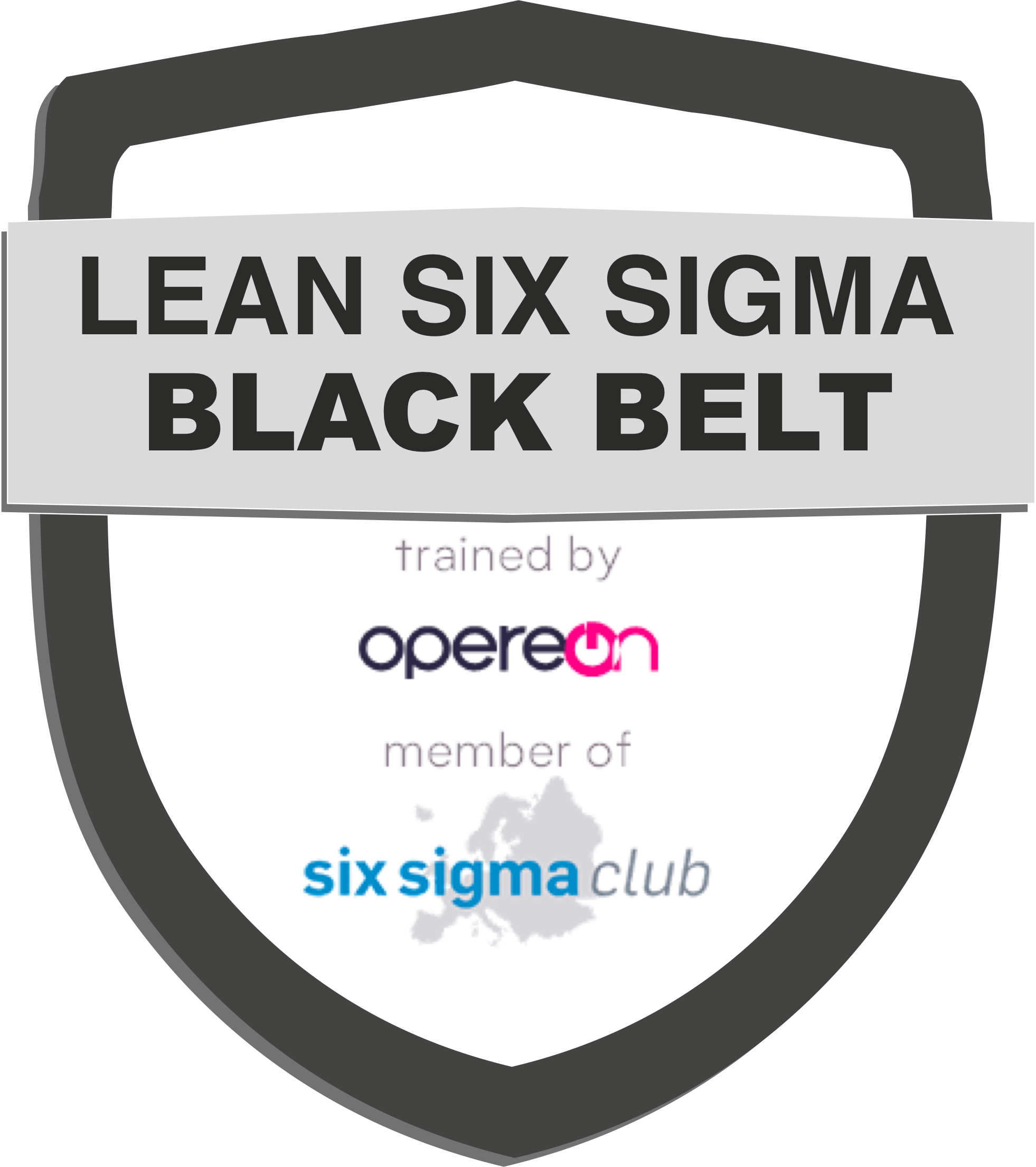 Lean Six Sigma Black Belt Abzeichen