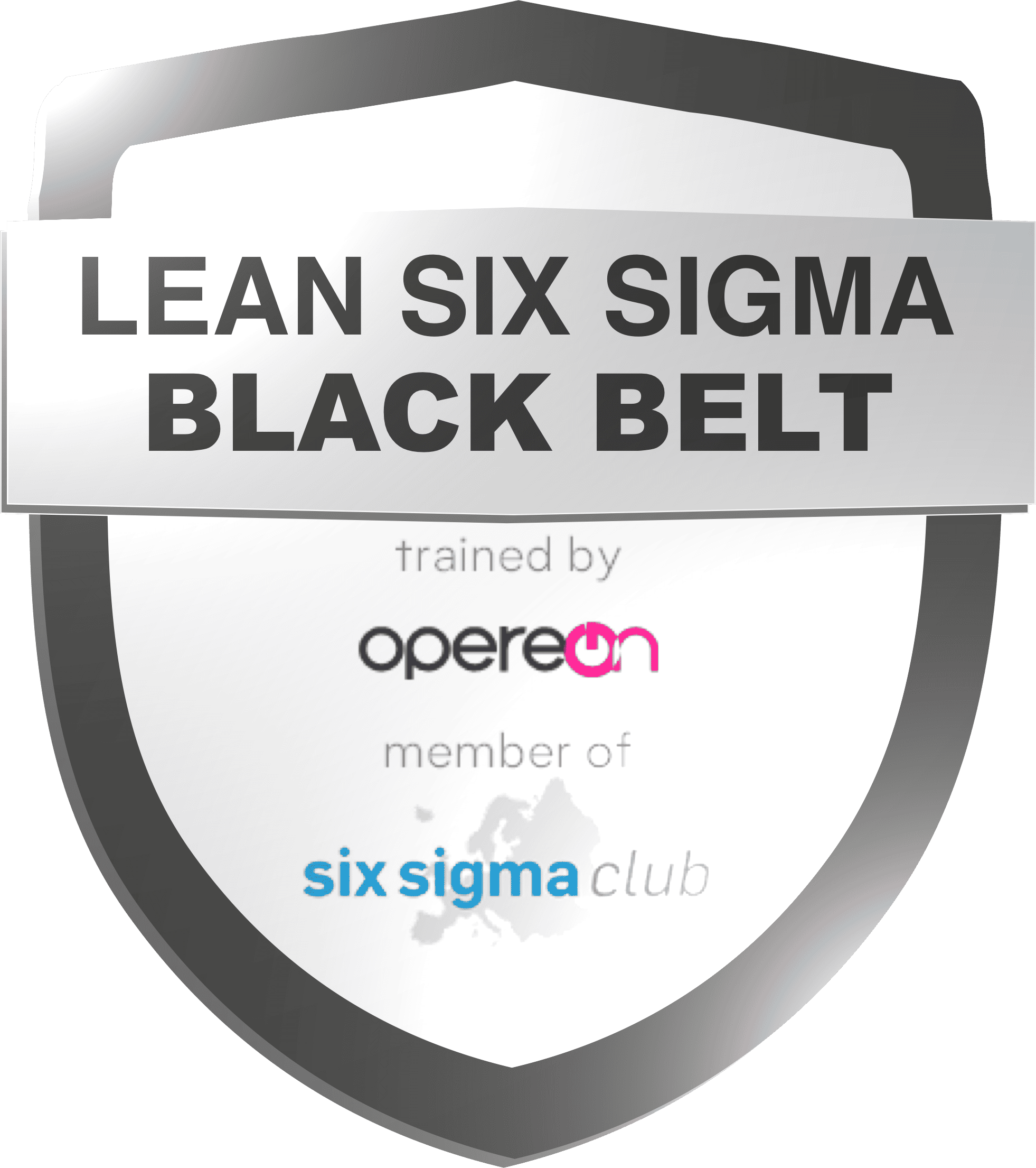 Lean Six Sigma Black Belt Abzeichen
