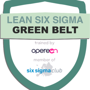 Lean Six Sigma Green Belt Abzeichen