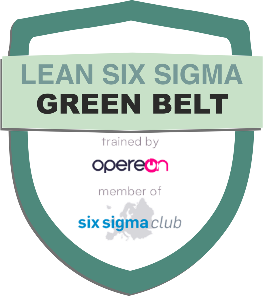 Lean Six Sigma Green Belt Abzeichen