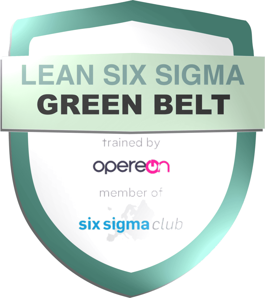 Lean Six Sigma Green Belt Abzeichen