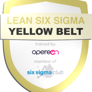 Lean Six Sigma Yellow Belt Abzeichen