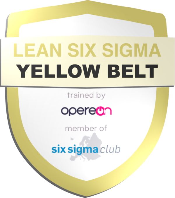 Lean Six Sigma Yellow Belt Abzeichen