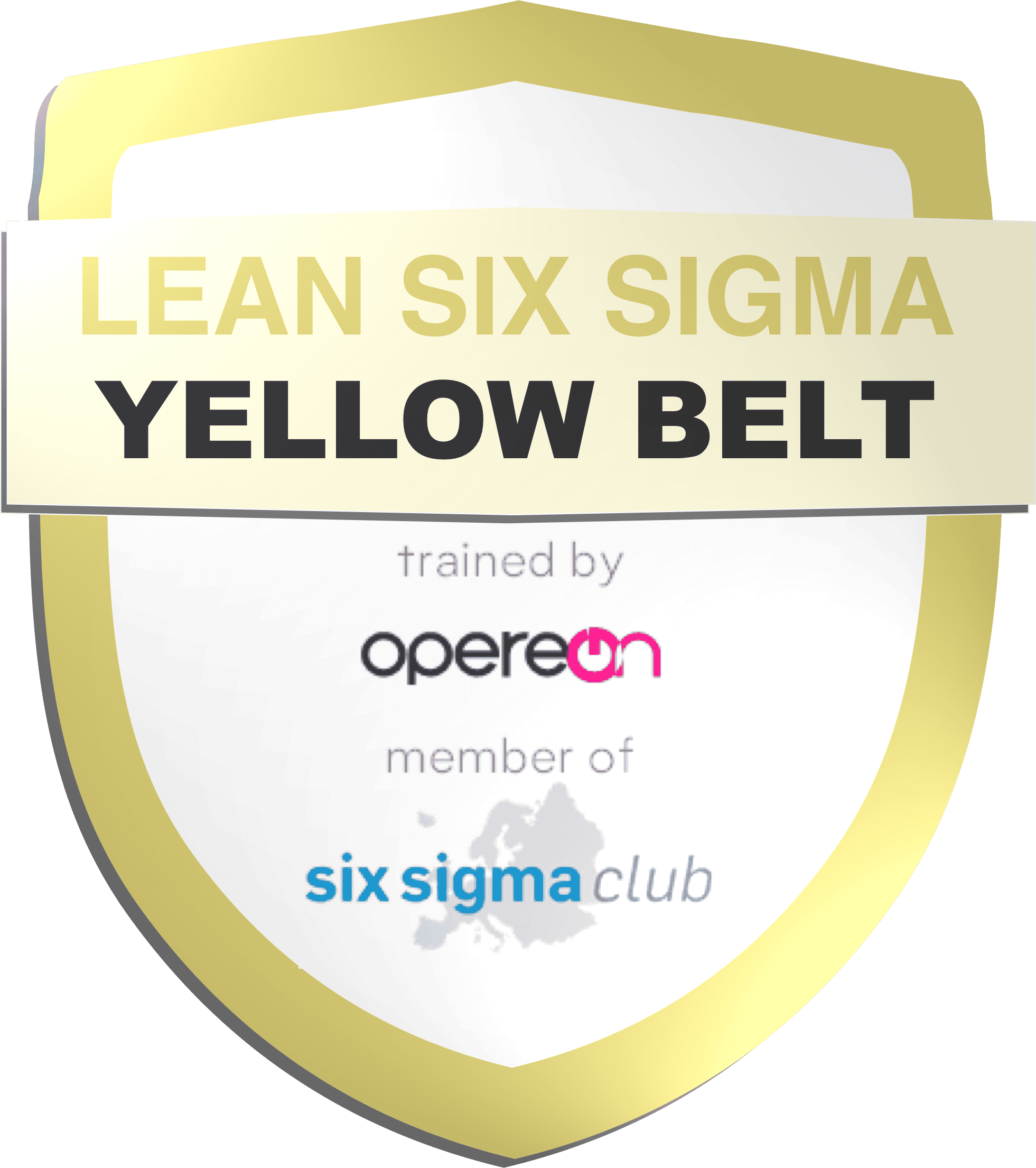 Lean Six Sigma Yellow Belt Abzeichen