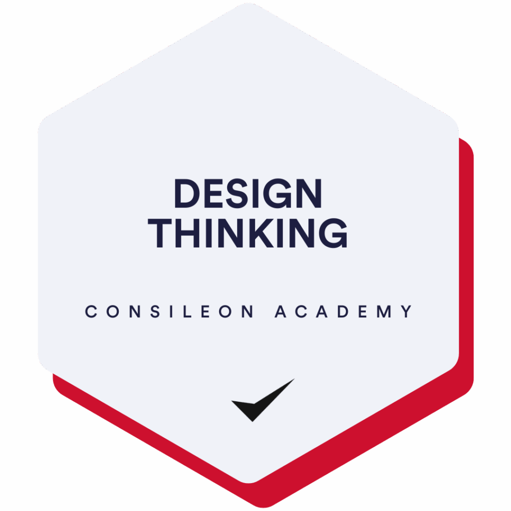 Badge Design Thinking – Consileon Academy Trainings für kreative Problemlösung